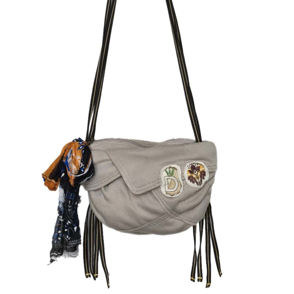 Diesel 'Return of the Ice-Crusaders' Canvas Patchwork Shoulder Bag